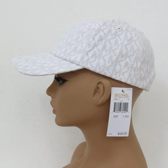 Michael Kors Accessories C Michael Kors White Mk Logo Monogram